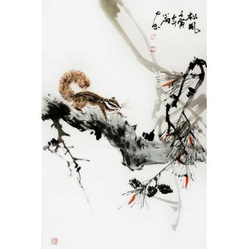 周小雨国画花鸟松风字画之家