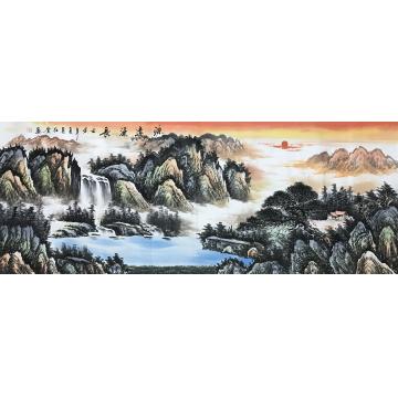 孔红贵国画山水源远流长字画之家