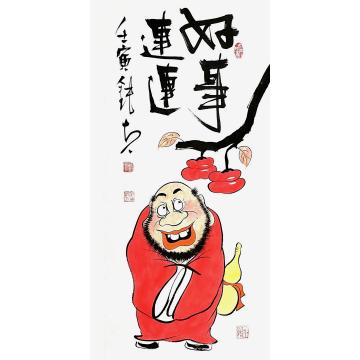张海波国画人物好事连连字画之家