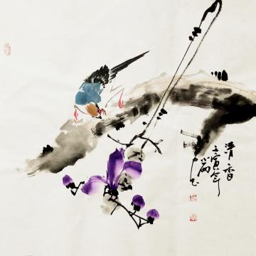 周小雨国画花鸟清香字画之家