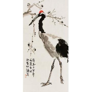 兰铠铖国画花鸟松鹤图字画之家
