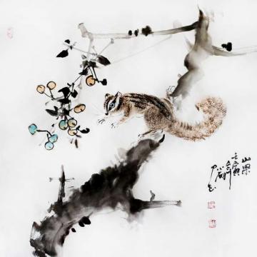 周小雨国画花鸟山果字画之家