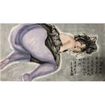 李彦肖国画人物美人图字画之家