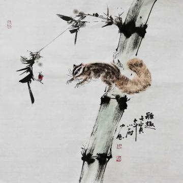 周小雨国画花鸟雅趣字画之家