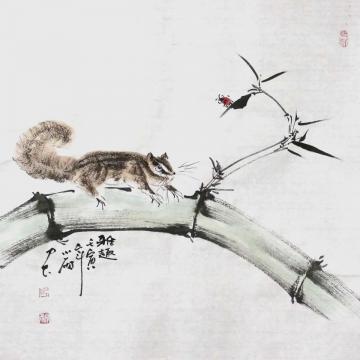 周小雨国画花鸟雅趣字画之家