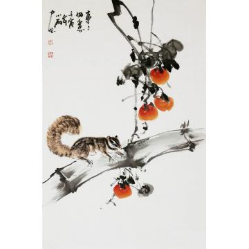 周小雨国画花鸟事事如意字画之家