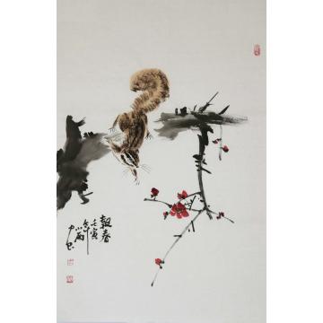 周小雨国画花鸟报春字画之家