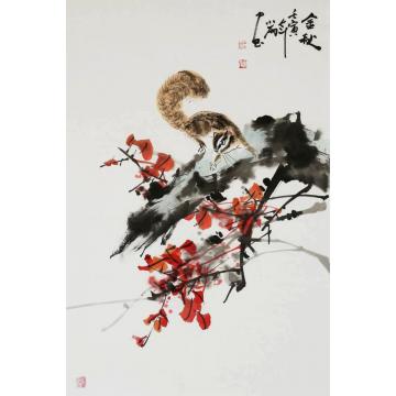 周小雨国画花鸟金秋字画之家