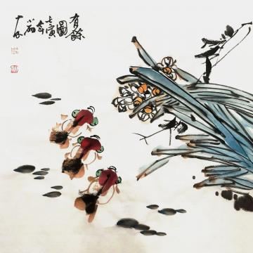 周小雨国画花鸟有余图字画之家
