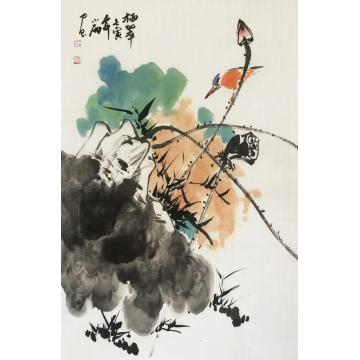 周小雨国画花鸟栖翠字画之家