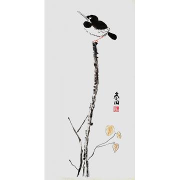 鲁三田国画花鸟独占鳌头字画之家