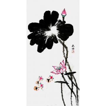 鲁叁田国画花鸟金玉满堂字画之家