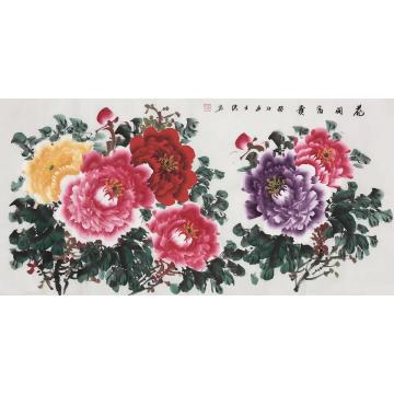 王绣国画花鸟花开富贵字画之家