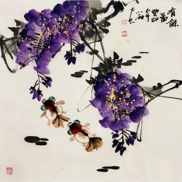 周小雨国画花鸟有余图字画之家