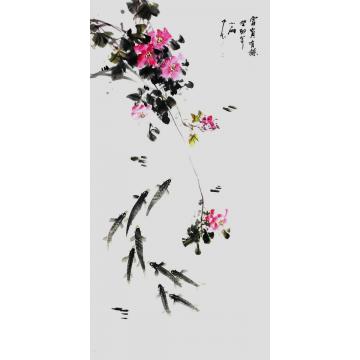 周小雨国画花鸟富贵有余字画之家