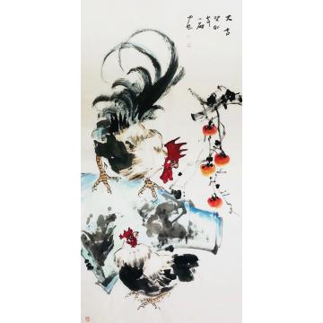 周小雨国画花鸟大吉字画之家
