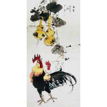 周小雨国画花鸟大吉字画之家