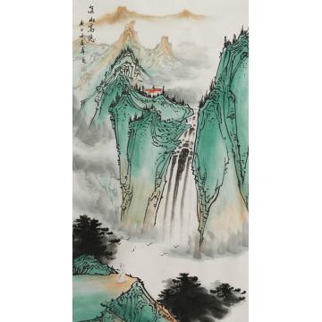 唐春华国画山水深山高隐字画之家