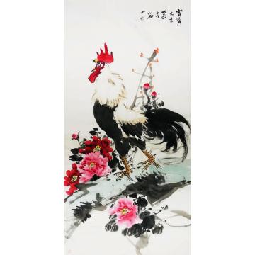 周小雨国画花鸟富贵大吉字画之家