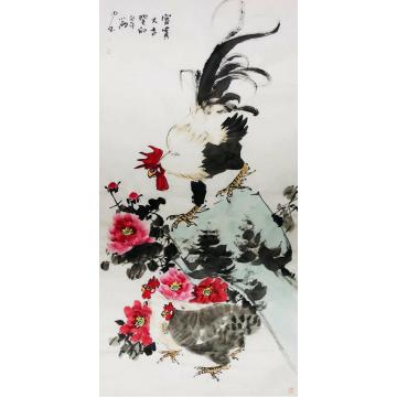 周小雨国画花鸟富贵大吉字画之家