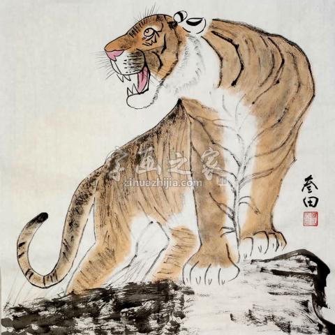 鲁三田国画动物神威图字画之家