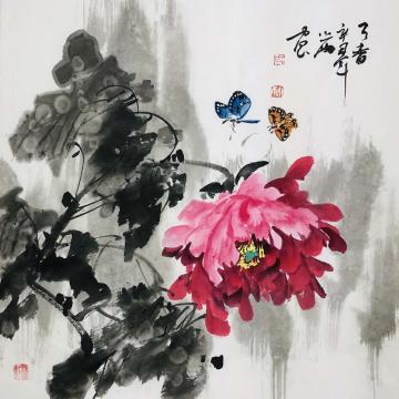 周小雨国画花鸟天香字画之家
