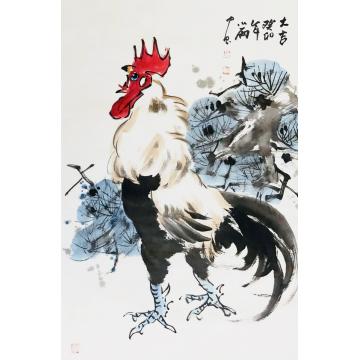 周小雨国画花鸟大吉字画之家