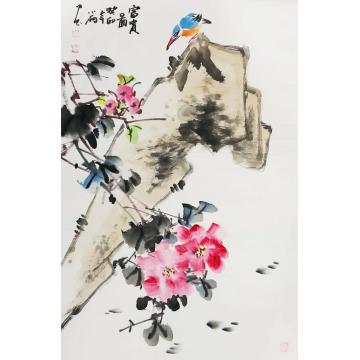 周小雨国画花鸟富贵图字画之家