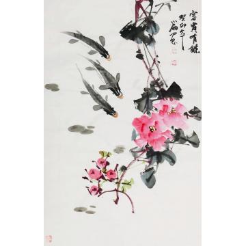 周小雨国画花鸟富贵有余字画之家
