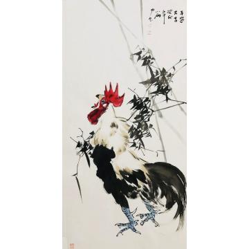 周小雨国画花鸟平安大吉字画之家