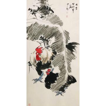 周小雨国画花鸟大吉字画之家