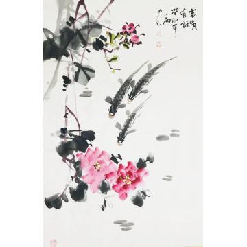 周小雨国画花鸟富贵有余字画之家