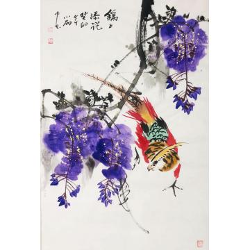 周小雨国画花鸟锦上添花字画之家