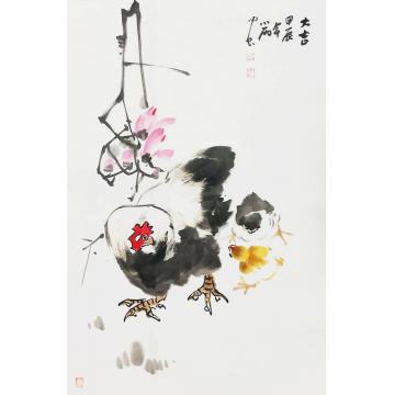 周小雨国画花鸟大吉字画之家