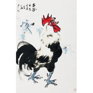 周小雨国画花鸟平安大吉字画之家