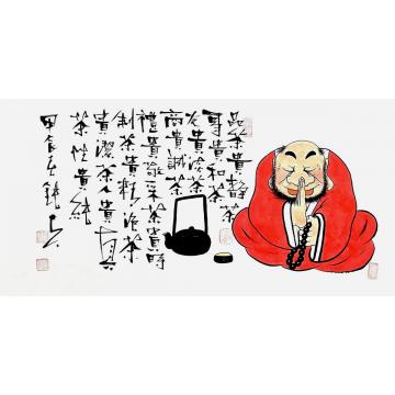 张海波国画人物茶之贵字画之家