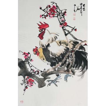 周小雨国画花鸟大吉字画之家
