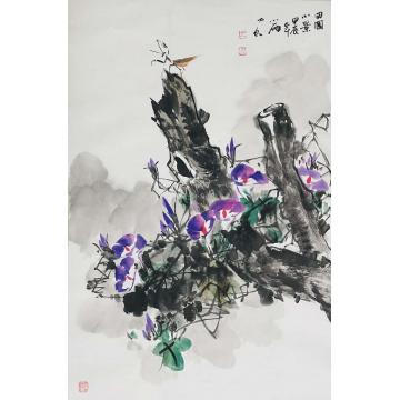 周小雨国画花鸟田园小景字画之家