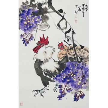 周小雨国画花鸟大吉字画之家