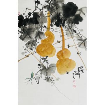 周小雨国画花鸟秋实字画之家