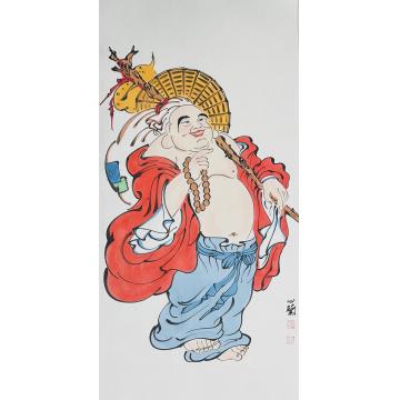 周心兰国画人物大自在字画之家