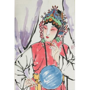 周心兰国画人物芳泽字画之家