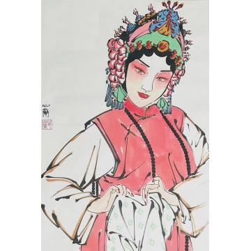 周心兰国画人物芳泽字画之家
