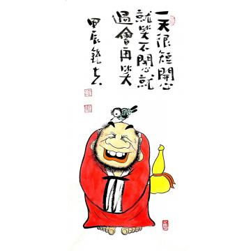张海波国画人物开心就笑字画之家
