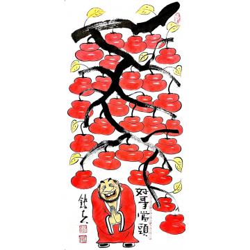 张海波国画花鸟好事当头字画之家