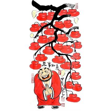 张海波国画花鸟万事如意字画之家