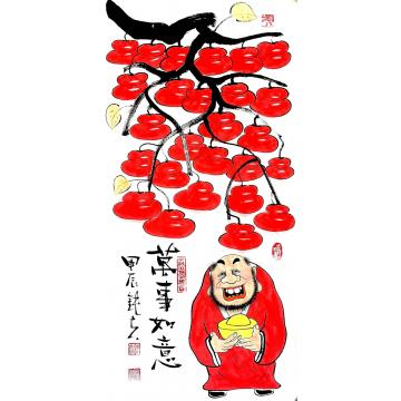张海波国画花鸟万事如意字画之家