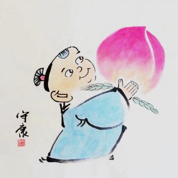 陶守康国画花鸟贺大寿字画之家
