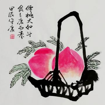 陶守康国画花鸟康而寿字画之家