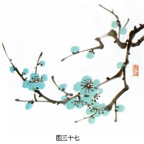 国画写意梅花之画法